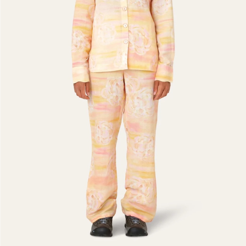 Helmstedt SSENSE Linen Painted Alv Trousers NWT Sz XL